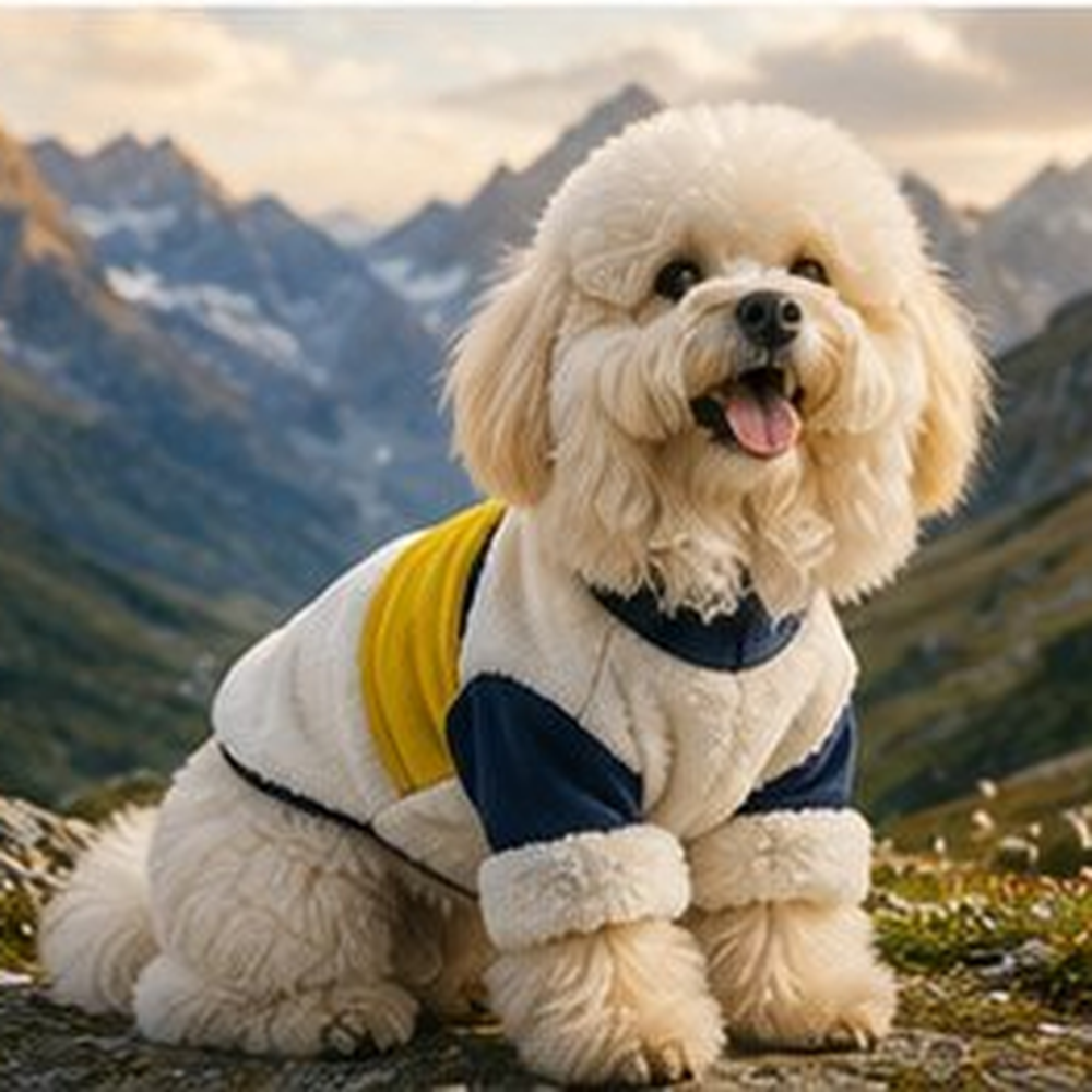 犬のお散歩用 防寒フリースジャケット ディテール