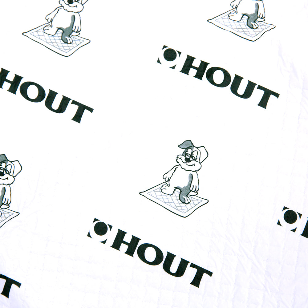 ケージ内に敷いたHOUT ペットシーツ Sサイズの使用イメージ